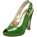 Diego di Lucca Women's Livia Peep Toe Wedge Slingback