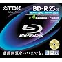 TDK �^��p�u���[���C�f�B�X�N 25GB BD-R(1��^��p) 4X �m�[�}�����[�x�� 10mm�P�[�X �P�i BRV25B1S
