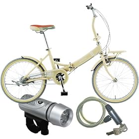 MARCH(�}�[�`) 20�C���`����3�i�܏􎩓]�� MARCH M-FDB203 �x�C�W�� / LED5�A���C�g / �A���~�f�B���u���� JC-005W �V���o�[ 3�_�Z�b�g