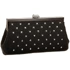 Whiting & Davis Crystal Accents Clutch
