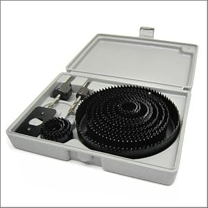 【クリックで詳細表示】木工・塩ビパイプ用 マルチホルソー/ホールソー18pcs 穴あけ作業に！