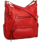 Latico Nappa Solid Front Pouch N/S Shoulder Bag