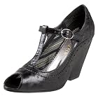 Restricted Women's Felicity Open Toe Wedge T Strap