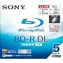 SONY �u���[���C�f�B�X�N �^��p�ǋL�^ BD-R 260�� 50GB �Ж�2�w 2�{�� ���C�h�v�����g�G���A�̗p 5���p�b�N 5BNR2VBPS2