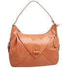 SONDRA ROBERTS NEW YORK Textured Leather Turnlock Hobo