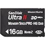 SanDisk UltraIIMemoryStick Pro-HG Duo 16GB SDMSPDHG-016G-J95