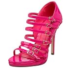 Miss Me Garnet-3A Open Toe Patent Gladiator Pump