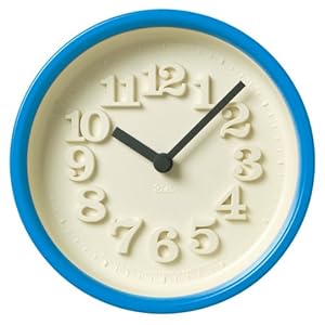 【クリックで詳細表示】Lemnos 小さな時計 ライトブルー WR07-15 LBL： ホーム＆キッチン