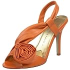 Martinez Valero Corona Big Rosette Gathered Nappa Sandal