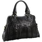 Treesje Dean Satchel,Black Shine,one size