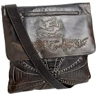 Mark Nason Slit Leather Studded Cross Messenger Bag