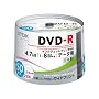 TDK �f�[�^�pDVD-R ���{�� 1-8�{���Ή� �z���C�g���C�h�v�����^�u�� 50���X�s���h�� DR47PWB50PN