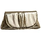 La Regale Faux Snake Clutch