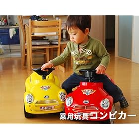 【クリックで詳細表示】【乗用玩具 足蹴りタイプ】コンビカー レッド(なまえシール付) [おもちゃ＆ホビー]
