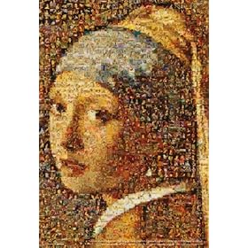 【クリックで詳細表示】1000ピース モザイク 真珠の耳飾りの少女 M81-512