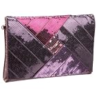 Melie Bianco Oversized Multi Sequins Clutch