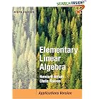 Click here to buy Elementary Linear Algebra with Applications by  Howard Anton and Chris Rorres.