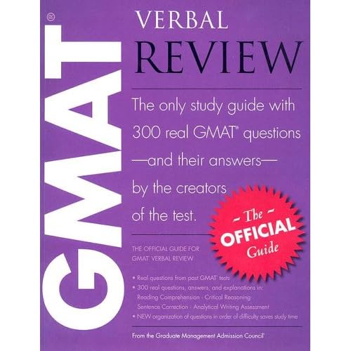 The Official Guide for GMAT Verbal Review by Not Available (NA) by Not Available (NA)
