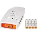 Sony BCG-34HRMD4 Super Quick Charger with LCD Indicator and 4 AA Batteries