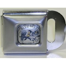 Cowgirl on Fishing Lure- Bite Me! Interchangeable Buckle For Seatbelt Belts! by DAS Designs