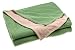 Nautica Quilted Reversible Microfleece Twin Blanket, Maritime Green/Khaki