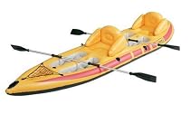 Coleman Two- Person Inflatable Deluxe Open Top Kayak with Paddles