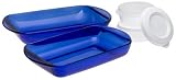 Anchor Hocking Cobalt Baking Dish Set