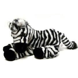 Click here to buy Stuffed Martha Laydown Zebra 15 by Fiesta Toys.