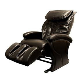Body Relaxer HX-3000 Luxury Shiatsu Massage Lounger with Memory Foam, Black Leather by 