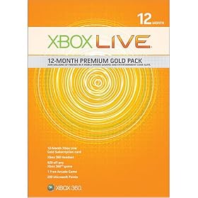 Xbox 360 Live 12 Month Gold Kit