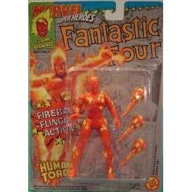 Fantastic Four Human Torch w Fireball Flinging Action by Marvel Super Heroes