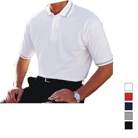 Cotton Deluxe by Anvil Double-Stripe Trim Pique Sport Shirt (6520) by Anvil