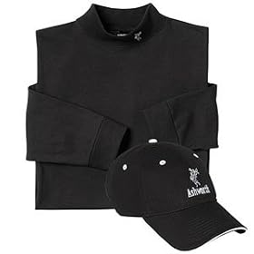Ashworth Mens Long Sleeve Mock and Cap Set by Ashworth