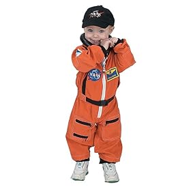Jr. Astronaut Suit with Embroidered Cap, size 18Month (orange) by Aeromax