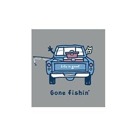 Life Is Good LIFE IS GOOD GONE FISHING TEE - MENS S6MTGONE by Life Is Good