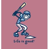 Life Is Good Batter up on Barn Boys Tee by Life Is Good