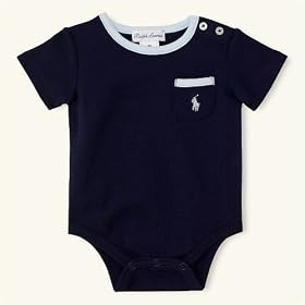 RALPH LAUREN BABY Andrew Solid Bodysuit by Ralph Lauren Baby