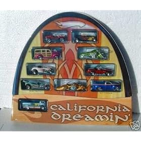 Target's Hot Wheels California Dreamin 10 Car Set Featuring the Vw Drag Truck by 