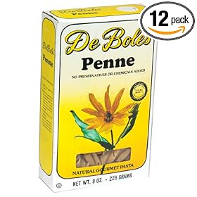 Deboles Pasta Artichoke Penne, 8-Ounce Boxes (Pack of 12)