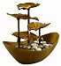 Homedics WFL-GDN Envirascape Garden Leaves Illuminated Fountain, Grey
