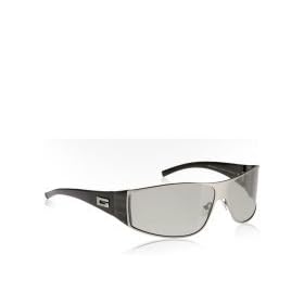 Gucci pewter metal wraparound sunglasses by Gucci
