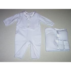 Newborn Boys 4pc Christening Baptism Pants Set by Babyworks