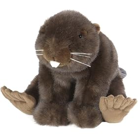 Stuffed Beaver Cuddlekin by K & M