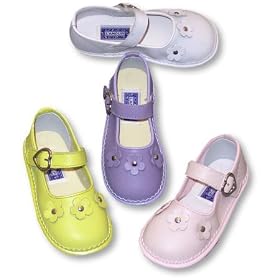 Mary Jane Shoes ~ Super Soft Leather with Flowers ~ 718 by IM-Link