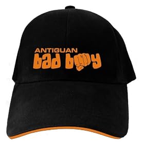 CAPS EMBROIDERY BLACK  ANTIGUAN BAD BOY  NATIONALITY - ANTIGUA AND BARBUDA by Sife-Athletics