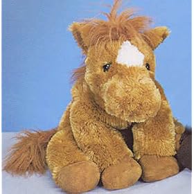 Stuffed Chestnut Brown Horse by The Cuddle Factory