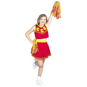 Pep Squad Cheerleader Halloween Costume (Child Large 10-12) by 